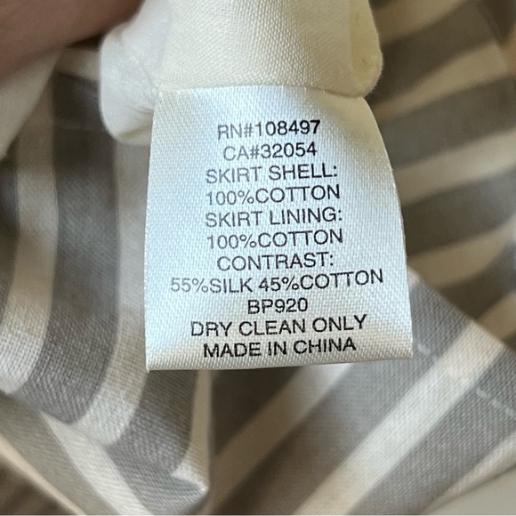 ANTHROPOLOGIE BURLAPP Sleeveless Striped Rosette Fit & Flare Dress—SZ. XS - Picture 11 of 16